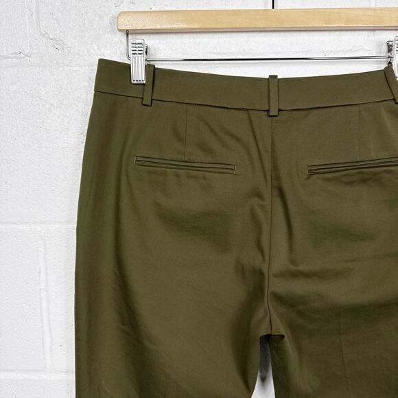 Ann Taylor Stretch Pants‎ Womens 6 Olive Green Ankle Slim Career - Picture 5 of 7